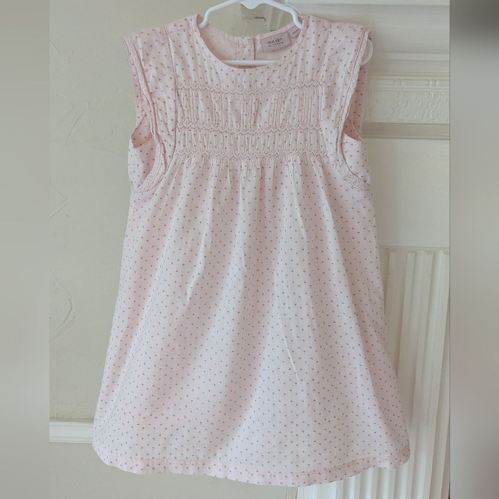 Noa Noa Miniature | Pink Sleeveless Dress with Polka Dots